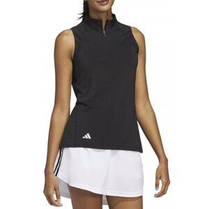 Adiddas Women's Ultimate365 Mock Golf 1/4 Zip Pullover in Black size L NWT